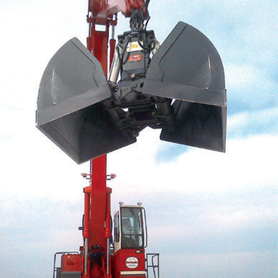 Μηχανήματα κατασκευής Clamshell Bucket Προσαρμοσμένη χωρητικότητα για εκσκαφείς.