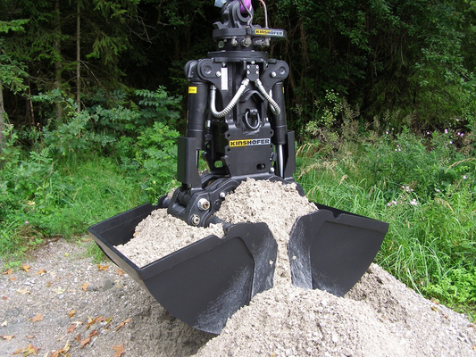 Μηχανήματα κατασκευής Clamshell Bucket Προσαρμοσμένη χωρητικότητα για εκσκαφείς.