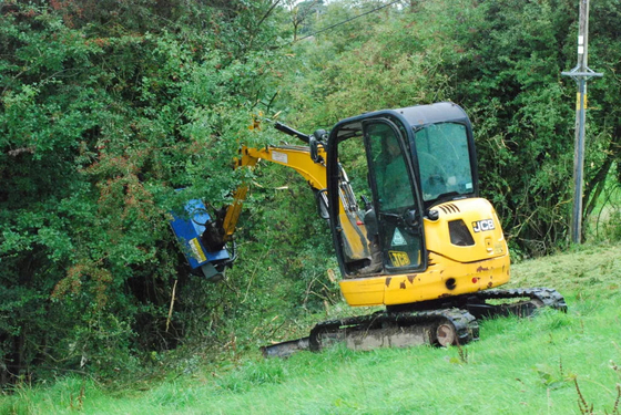 Προσαρμοσμένο 12 τόνων Mini Digger Flail Mower υψηλής απόδοσης