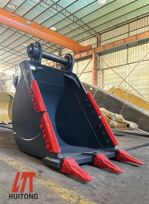 Σφιχτό δόντια Excavator κουβά 0,25-4,3cbm ανθεκτικό για το βολφραμάνιο / βράχο