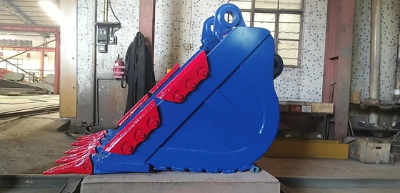 Δυνατότητα Εκσκαφέας Rock Bucket Κίτρινο/Μαύρο Q355/NM400/Hardox400 280-4300kg Προσαρμοσμένα δόντια Νέα κατάσταση