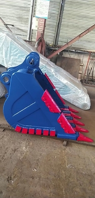 Δυνατότητα Εκσκαφέας Rock Bucket Κίτρινο/Μαύρο Q355/NM400/Hardox400 280-4300kg Προσαρμοσμένα δόντια Νέα κατάσταση