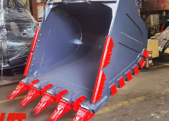 Δυνατότητα Εκσκαφέας Rock Bucket Κίτρινο/Μαύρο Q355/NM400/Hardox400 280-4300kg Προσαρμοσμένα δόντια Νέα κατάσταση