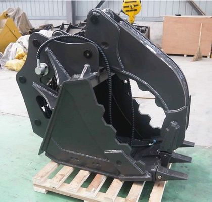 Excavator Thumb Bucket Q355 NM400 12 Ton Excavator CAT12 PC120 for Log Stone Construction Waste Handling