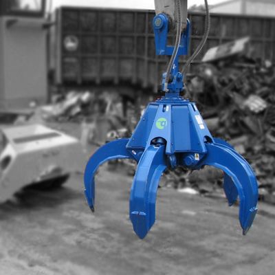 Χουιτόνγκ Excavator Orange Peel Grab για 37-46 τόνους Excavators για σκουπίδια / μεταχείριση αποβλήτων Προσαρμοσμένο πιστοποιητικό CE