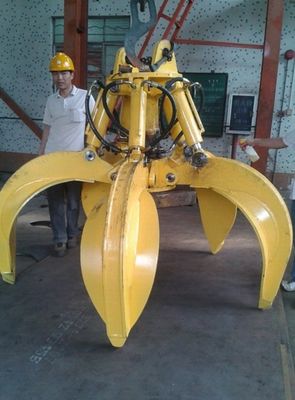 EC170 ZX170 SK200 Customized Excavator Orange Peel Grab for 17-26 Ton Excavators Wear Resistant Hydraulic Orange Peel Grab