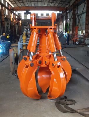 EC170 ZX170 SK200 Customized Excavator Orange Peel Grab for 17-26 Ton Excavators Wear Resistant Hydraulic Orange Peel Grab