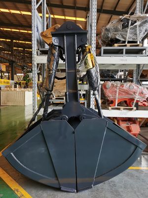 Customize Excavator Hydraulic Clamshell Bucket 1m³ 17-20T Excavator PC200 SK200 for Dredging River Cleaning Earthmoving Work