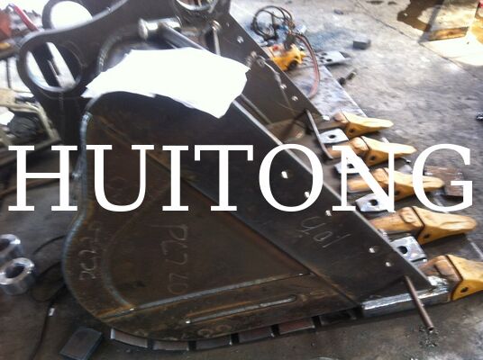MINING Heavy Duty Rock Bucket for PC500/CAT350 2.4cbm for Hard Rock Excavation/Handling Blasted Rock/Demolition Works