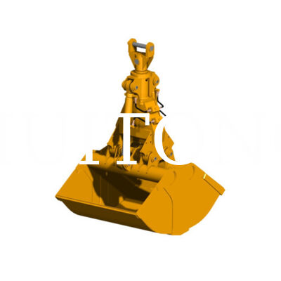Factory Supply Excavator Hydraulic Clamshell Bucket HUITONG High Quality Q355B Material 17-20Ton 1.0-1.2m for Material Re-handling/Foundation Excavation/Ship Hold Loading & Unloading