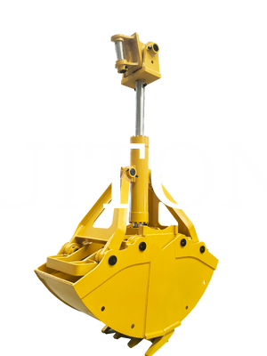 Factory Supply Excavator Hydraulic Clamshell Bucket HUITONG High Quality Q355B Material 21-24Ton 1.2m for Material Re-handling/Foundation Excavation/Ship Hold Loading & Unloading