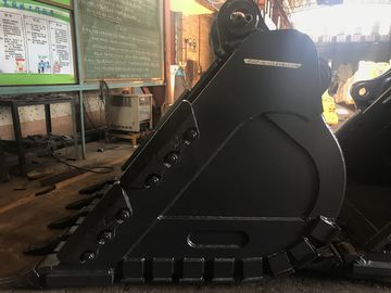 Κίτρινο Hardox450 Excavator Rock Bucket με δυνατά δόντια και βάρος 700-1000kg