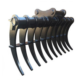 Χάλυβα Excavator Brush Rake με κοφτερά τεντώματα για ακριβή σκάψιμο