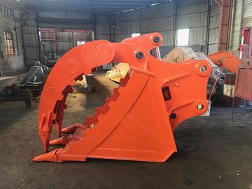 40 τόνων προσαρμοσμένο μέγεθος Excavator Thumb Bucket για PC400 40 τόνων Excavator Attachment με υψηλού επιπέδου έλεγχο QC