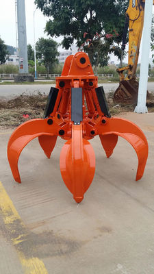 Υδραυλική πορτοκαλιά αρπαγή φλούδας EC160 EC170 EC180 για τη μεταφορά χάλυβα αποβλήτων