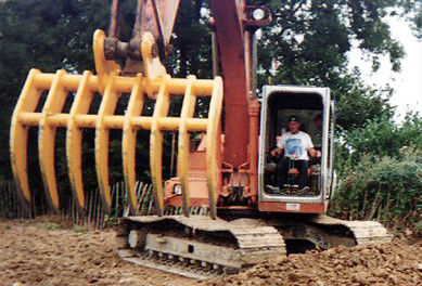 Προσαρμοσμένο 3 10 τόνων Excavator Root Rake Bucket Grapple Rake Για μικρά εξαρτήματα Excavator