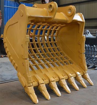 Q355B Προσαρμοσμένο PC200 Excavator Bucket 0.9M3 Skeleton Bucket για καθαρισμό χαρακωμάτων