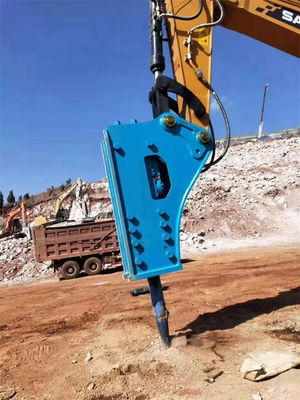 Φαρμακευτική συσκευή 135MM Διαμέτρου Chiesl OEM Μέγεθος 20Ton Εκσκαφέας Ζεστή πώληση Rock Breaker Low Noise Hydraulic Box Type Breaker Hammer