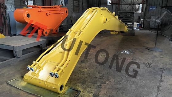 Επεκταμένο μήκος Μεγάλη εμβέλεια Excavator Boom Κίτρινο χρώμα για την απομάκρυνση βυθού Καταστροφή Εργασίες εξόρυξης