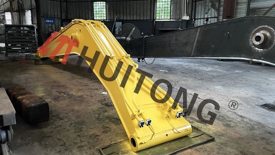 Επεκταμένο μήκος Μεγάλη εμβέλεια Excavator Boom Κίτρινο χρώμα για την απομάκρυνση βυθού Καταστροφή Εργασίες εξόρυξης