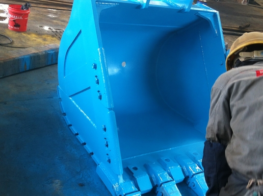 Δύναμη Κίτρινο/Μαύρο Εκσκαφέας Rock Bucket Q355 NM400 Hardox400 280-4300kg προσαρμοσμένο