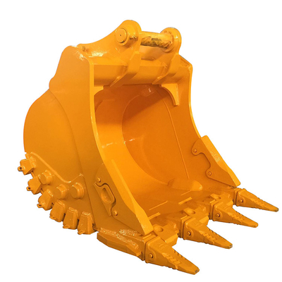 Δύναμη Κίτρινο/Μαύρο Εκσκαφέας Rock Bucket Q355 NM400 Hardox400 280-4300kg προσαρμοσμένο