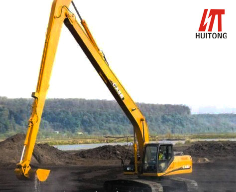 Επεκταμένο μήκος Μεγάλη εμβέλεια Excavator Boom Κίτρινο χρώμα για την απομάκρυνση βυθού Καταστροφή Εργασίες εξόρυξης