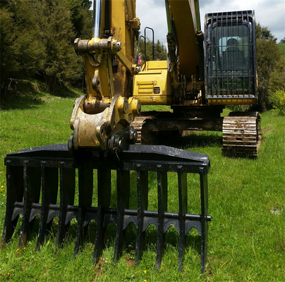Προσαρμοσμένο 3 10 τόνων Excavator Root Rake Bucket Grapple Rake Για μικρά εξαρτήματα Excavator