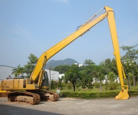 Επεκταμένο μήκος Μεγάλη εμβέλεια Excavator Boom Κίτρινο χρώμα για την απομάκρυνση βυθού Καταστροφή Εργασίες εξόρυξης