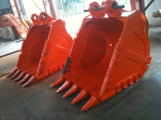 Ανθεκτικότητα Βαρύ φορτίο Excavator Bucket Q355B NM400 Δόντια βολφραμίου 800-1200mm