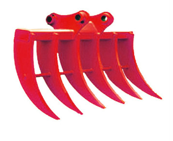 Χάλυβα Excavator Brush Rake με κοφτερά Tines Κανονικό σχήμα 200-4000kg για την ιδανική ανασκαφή