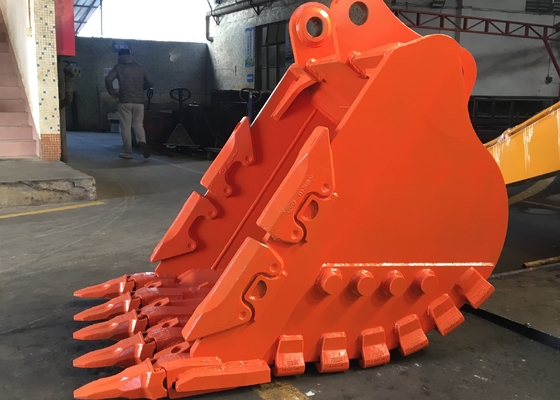 Δύναμη Κίτρινο/Μαύρο Εκσκαφέας Rock Bucket Q355 NM400 Hardox400 280-4300kg προσαρμοσμένο