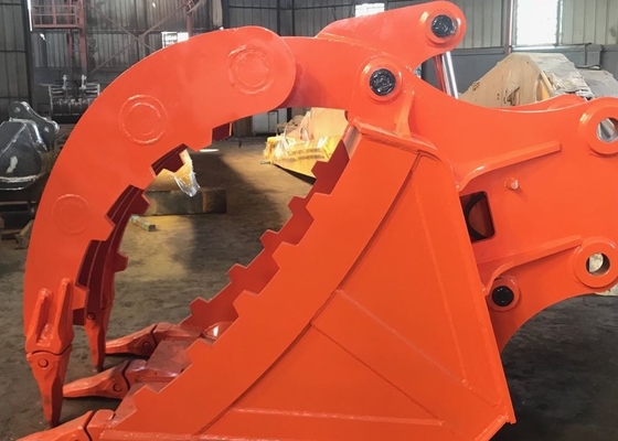 OEM 30Ton Προσαρμοσμένη Μεγάλη χωρητικότητα Excavator Thumb Bucket για CAT330 Εγκατάσταση Αρπαγής Q355B / NM400 / HARDOX 450