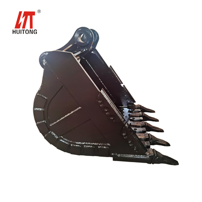 Δύναμη Κίτρινο/Μαύρο Εκσκαφέας Rock Bucket Q355 NM400 Hardox400 280-4300kg προσαρμοσμένο
