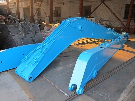 Κίτρινο Q355B Μεγάλη εμβέλεια Excavator Boom για τις μεταλλευτικές εργασίες Καταστροφή ISO 9001 πιστοποιημένο