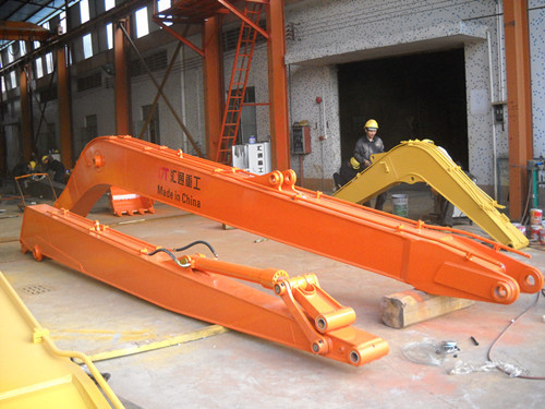 Κίτρινο Q355B Μεγάλη εμβέλεια Excavator Boom για τις μεταλλευτικές εργασίες Καταστροφή ISO 9001 πιστοποιημένο