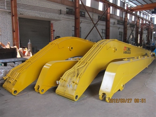 Κίτρινο Q355B Μεγάλη εμβέλεια Excavator Boom για τις μεταλλευτικές εργασίες Καταστροφή ISO 9001 πιστοποιημένο
