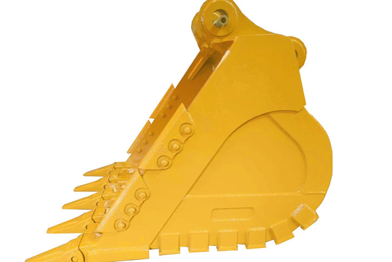 Γεμάτο βαρύ φορτίο Q355B NM450 Excavator Bucket με πέτρινα δόντια 1.5cbm χωρητικότητα 1200mm κόψιμο