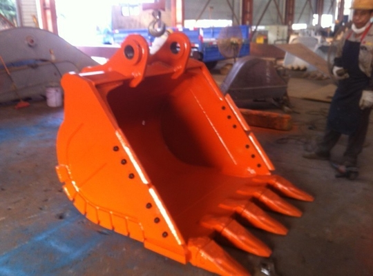 Ανθεκτικότητα Βαρύ φορτίο Excavator Bucket Q355B NM400 Δόντια βολφραμίου 800-1200mm