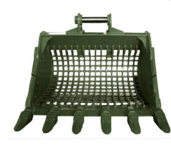 Κίτρινο Μαύρο Q355B NM400 Hardox550 Σκελετό Excavator Bucket για διάφορες εργασίες ανασκαφής