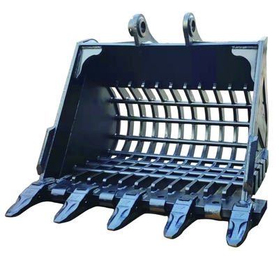 Κίτρινο Μαύρο Q355B NM400 Hardox550 Σκελετό Excavator Bucket για διάφορες εργασίες ανασκαφής