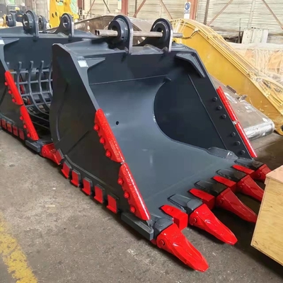 Δυνατότητα βαρέος εξορυκτής κουβά Q355B Hardox550 800-1200mm 0,25-4.3cbm Δόντια βολφραμίου