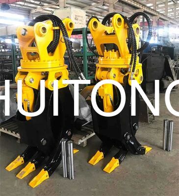 Hydraulic Q355B Steel Excavator Grapple Ξύλινη λαβή 10-17 τόννων εκσκαφέας ZX170 EC170 για άρπαγμα κορμών Φόρτωση Μεταφορά