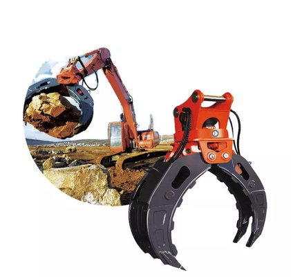 Q355B/NM400/HARDOX450 Εκσκαφέας 360Στροφή υδραυλικός τύπου λαβή ξύλου για 9 τόνους CAT310 υψηλής απόδοσης λαβή ξύλου