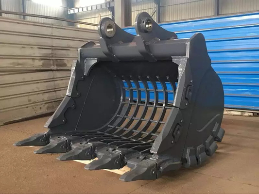 Αντίσταση Excavator Σκελετό κουβά Προσαρμοσμένο λογότυπο Χρώμα Sieve Grid κουβάδες για CAT SY EX