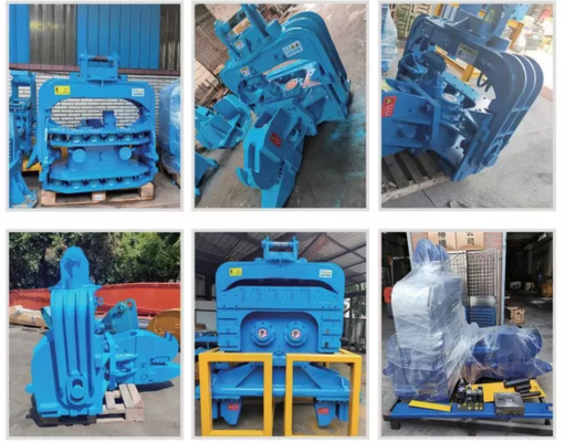 Πιστοποιημένο ISO 20Ton Excavator Hydraulic Pile Vibro Hammer With 2.5M Vice Arm Μηχανήματα κατασκευής