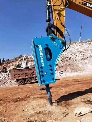 Σπάσιμο βράχου / σκυροδέματος Excavator λειτουργία υδραυλικό σφυρί με αποδεκτό OEM 100%