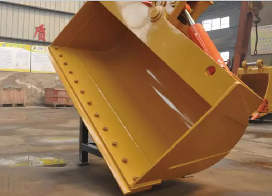 Ακριβής κλίση Excavator Bucket Κίτρινη χωρητικότητα 0.1-0.75 CBM