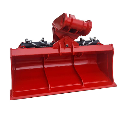 Ακριβής κλίση Excavator Bucket Κίτρινη χωρητικότητα 0.1-0.75 CBM