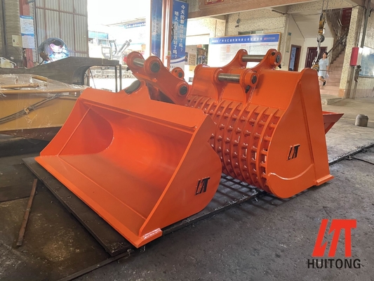 Ακριβής κλίση Excavator Bucket Κίτρινη χωρητικότητα 0.1-0.75 CBM